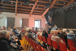 Giorgio Cozza all'incontro In forma con la mente a Palazzo Moroni