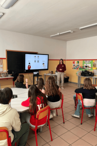 Irene Gallina presso la scuola primaria di Mirano