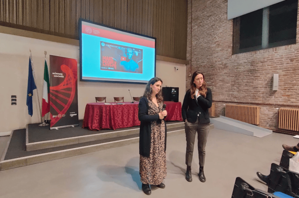 Silvia Tusino e Marta Trevisan all'incontro Correggere il DNA del 10 marzo 2026